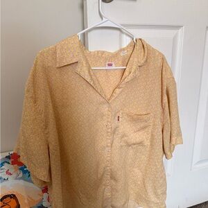 Levi's Yellow Floral Button-Down Shirt
